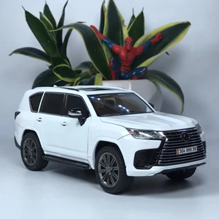 Mô hình xe Lexus LX600 tỷ lệ 1:24 bằng hợp kim mới ra mắt Tặng biển số VIP