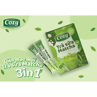 Cozy Trà Sữa Matcha 3 in 1 (Hộp 10 túi x 17g ) 170g