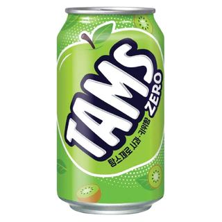 Nước Giải Khát Có Ga Tams Zero Hương Táo Kiwi 355Ml