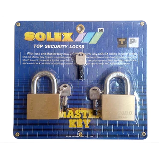 [Hỏa tốc HCM] Bộ 2 ổ khóa Solex R60 rộng 60mm 4 chìa chủ Master Key - MSOFT