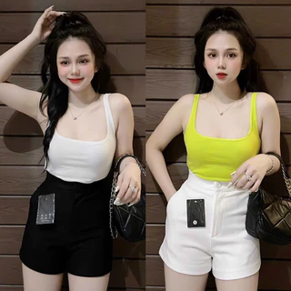 Quần Short nữ UMI lưng cao co giãn 1 cúc tăng 1 Size phom nhỏ