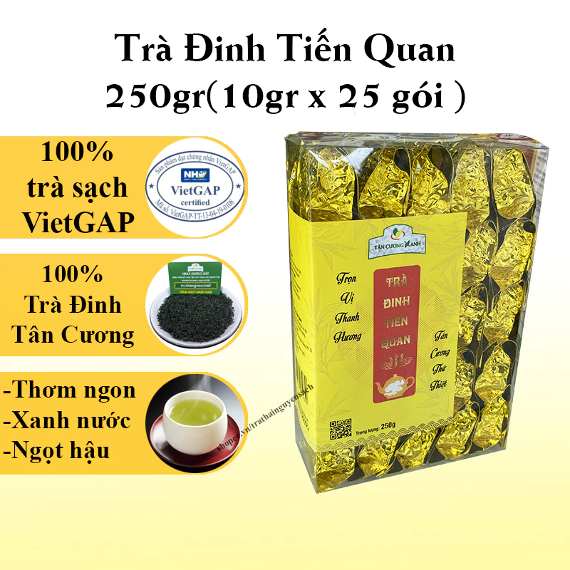 Trà Đinh Tân Cương Tiến Quan 250gram - Trà Đinh Thái Nguyên Thượng Hạng 250gram