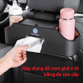 Hộp để đồ trên ghế sau ô tô chất liệu bằng da cao cấp