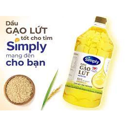 Dầu Ăn Simply Đậu Nành, Dầu Gạo Lứt 2L  Ngoctoanmart