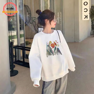 Áo sweater, áo thu đông dài tay, áo thun dài tay nam nữ chất cotton cổ tròn SWEATER17 - Xưởng may An Cường