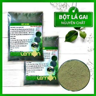 Bột lá gai nguyên chất 100% - Tạo màu đen tự nhiên cho bánh ít, bánh gai (Gói 50g)