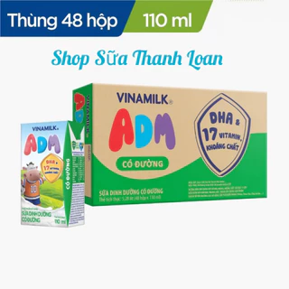 [HSD T11-2024] Thùng 48 Hộp Sữa Dinh Dưỡng ADM GOLD Có Đường 110ML.