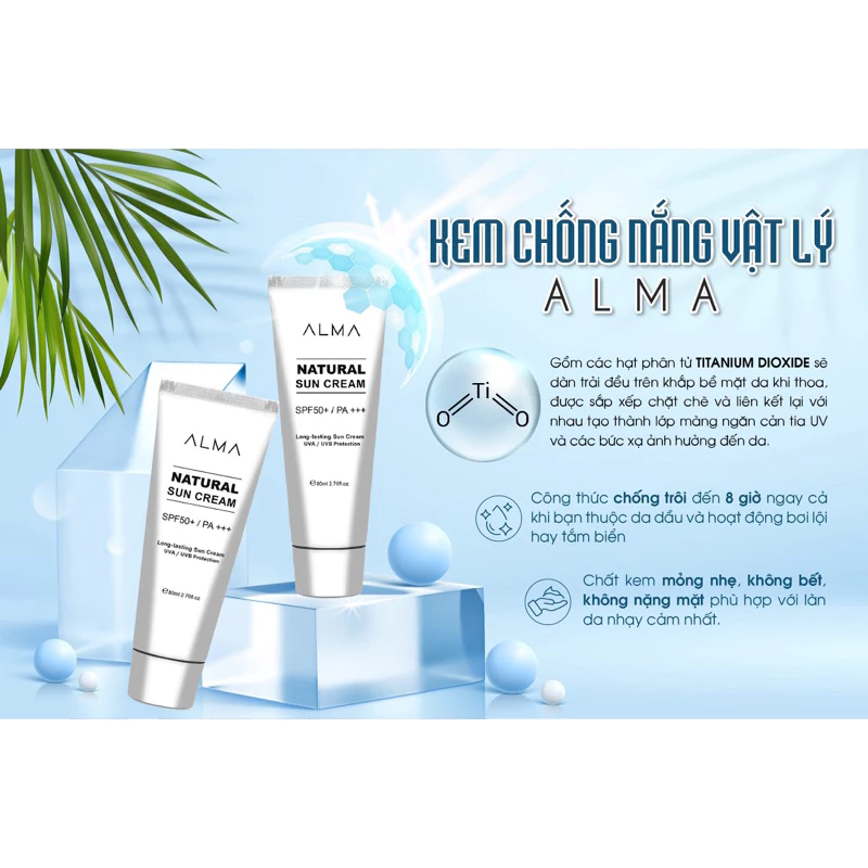 KEM CHỐNG NẮNG ALMA 80ML