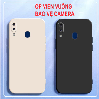 Ốp lưng Samsung A20 / A30 / M20 / M30 cạnh vuông, viền vuông,SILICON dẻo bảo vệ camera siêu rẻ