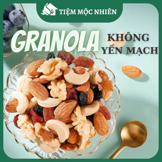 Hạt ngũ cốc Granola siêu hạt ăn kiêng giảm cân 45% yến mạch thêm hạt Macca, hạt điều 500g Tiệm Mộc Nhiên