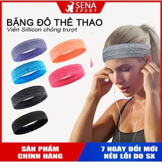 Băng đô thể thao headband cotton đeo trán thấm chặn mồ hôi chống trượt