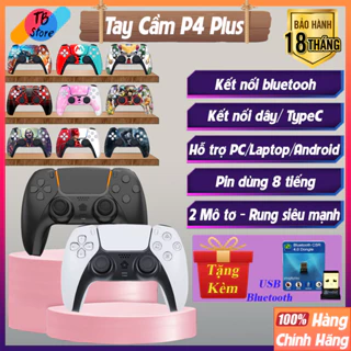 Tay Cầm Game FO4 Hỗ Trợ TV BOX / PC / Laptop / Smart Phone, GamePad P5S Dual Sock