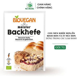 Men nở hữu cơ cao cấp Biovegan 7g nhập khẩu Đức tạo độ mềm xốp cho bánh và an toàn với sức khỏe