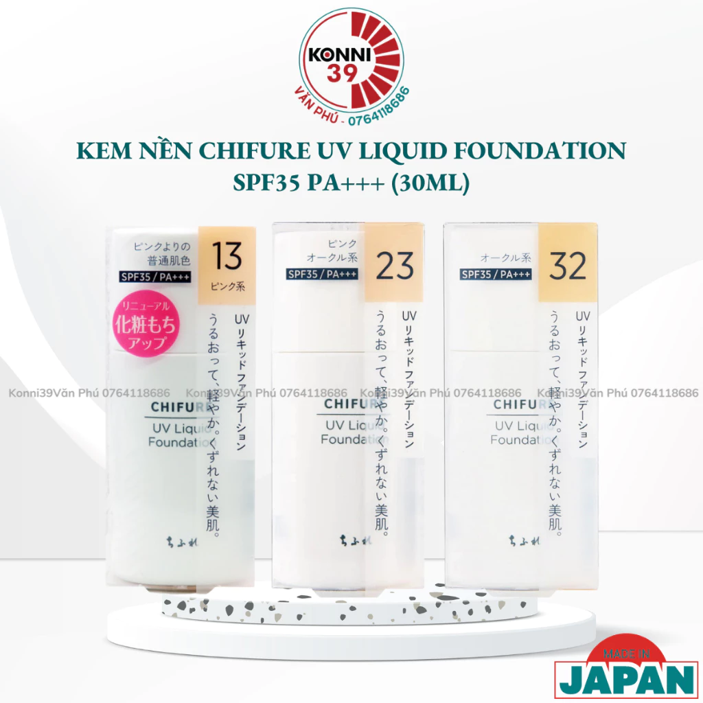 Kem nền Chifure UV Liquid Foundation SPF35 PA+++ (30ml)