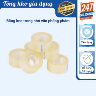 Băng keo trong nhỏ văn phòng phẩm 1 cây 10 cuộn