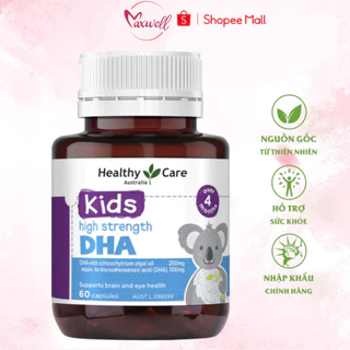 Viên Uống Bổ Sung DHA Healthy Care Kids High Strength 60v của Úc maxwell68