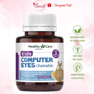 Viên bổ mắt Healthy Care Kids Computer Eyes bổ sung dưỡng chất bảo vệ mắt cho bé 60 viên Maxwell68