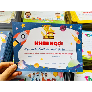 Set Thư khen (trộn mẫu)