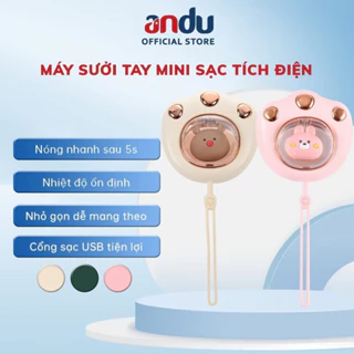 Máy Sưởi Ấm Mini Cầm Tay 2400Mah Hình Chân Mèo Thông Minh - Máy Sưởi Ấm Tay Nhỏ Gọn, Bỏ Túi Tiện Lợi