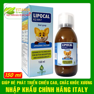 Lipocal K2-MK7 canxi sinh học nguồn gốc thực vật dễ hấp thu giúp bé phát triển chiều cao | Nhập khẩu chính hãng Italy