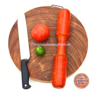 THỚT GỖ NGHIẾN không tâm đường kính 29cm dày 4cm- THỚT CHẶT