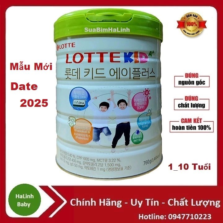 Sữa Lotte Kid thay thế Kid Power A+ Nội Địa Hàn 760g [Date 2025]