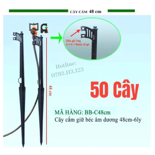 50 Cây cắm giữ béc âm dương cao 48cm dùng ống 6ly