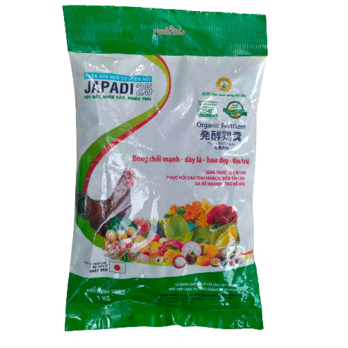 Phân Bón Hữu Cơ Phân Gà Viên Nở Nhật Bản Japadi 1KG