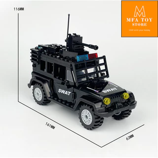 Đồ chơi lắp ráp swat army , mô hình đồ chơi lắp ráp - Xe chống bảo động X006 (No.302)