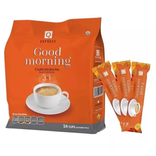 BỊCH 24 gói x 20g CÀ PHÊ SỮA HÒA TAN GOOD MORING TRẦN QUANG ( DATE MỚI 12 THÁNG)