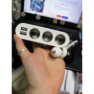 🌟🌟 Tẩu Sạc Bộ chia Tẩu 3 Cổng 2 cổng USB DC 12V/24V Chuyên Dụng Cho Xe Hơi ô tô oto