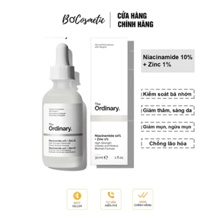 Serum The Ordinary Niacinamide 10% + Zinc 1% Giảm Thâm Dưỡng Trắng da 30ml