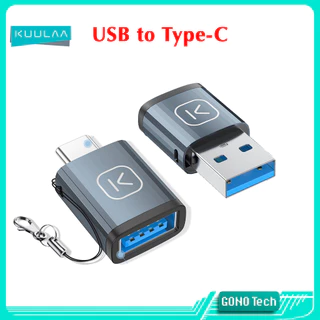 Đầu chuyển USB to Type C 3.0 5Gbps OTG KUULAA N211 Cho Laptop PC Box ổ di động Sạc cáp Tai nghe
