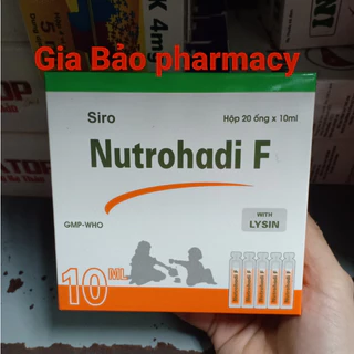 Siro NUTROHADI F hộp 20 ống giúp bé ăn ngon,mau lớn