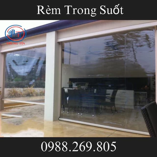 Rèm Trong Suốt Rèm Trung Tín HP01 ngăn gió, chắn bụi, Bạt Trong Suốt(nhận đặt theo số đo yêu cầu)