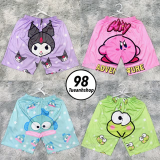 [Mẫu Mới] Quần Short Lững Cartoon Unisex Nhiều mẫu hoạt hình TUEANHSHOP - Quần đùi chất cotton thun lạnh mềm mịn mát