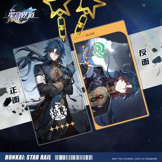 Tấm thẻ mica in hình game Honkai star rail ( kafka seele jingyuan sói bạc blade clara )