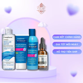 Combo 4 Compliment tẩy trang 400ml + sữa rửa mặt 200ml + toner 200ml + serum 27ml