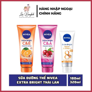 [Chuẩn Thái] Sữa Dưỡng Thể Trắng Da Nivea Extra White C&E - C&A - Repair & Protect Vitamin Lotion 180-320ml Thái Lan