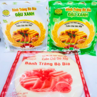 [ Loại 1 ] Túi 30 Lá bánh bò bía đậu xanh - vỏ bò bía làm nem cuốn chả giò