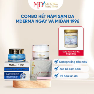 Combo Hết nám Sạm da cùng bộ đôi chuyên xóa sạch nám MDerma ngày và MiDan 1996 - Minh Đan Beauty Group