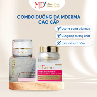 Combo cặp kem dưỡng da mặt cao cấp MDerma - Minh Đan Beauty Group [trắng sâu, trắng mạnh, trắng căng mướt]