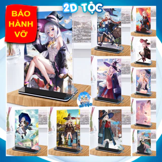 Khung ảnh Mica trong suốt Kích thước A4,A5 In hình Anime Manga Light Novel Hành trình của Elaina đế lùa màu đen