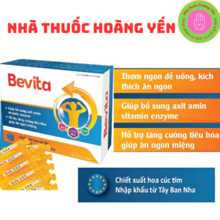 BEVITA  (ỐNG) chính hãng - GẤP ĐÔI DUNG TÍCH,  bổ sung axit amin vitamin enzyme Thơm ngon dễ uống, KÍCH THÍCH ĂN NGON