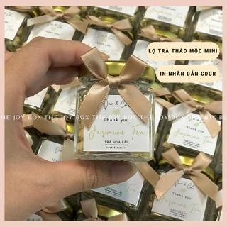 Combo 20, 50, 100 lọ trà thảo mộc mini tặng khách dự đám cưới, Quà đáp lễ, Quà cưới, Wedding Favors THE JOY BOX