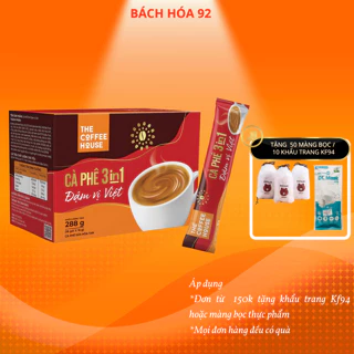 Cà phê sữa đá hoà tan The Coffee House 3 in 1 (Túi 40 gói x 16g), thơm ngon, đậm vị cà phê, tỉnh táo làm việc