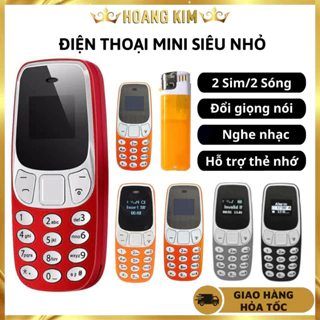 Điện thoại mini siêu nhỏ, 2 sim 2 sóng siêu nhỏ, đổi giọng nói, kết nối bluetooth, nghe nhạc mp3, có khe cắm thẻ nhớ