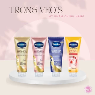 Sữa Dưỡng Thể Trắng Da, Chống Nắng Vaseline Healthy White, Gluta Hya Serum Burst Lotion