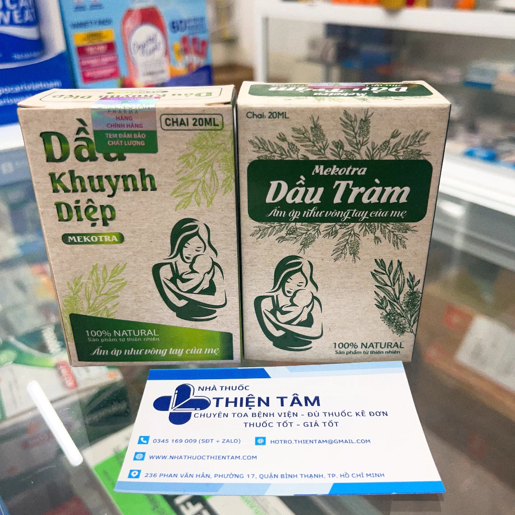 Dầu Tràm - Dầu Khuynh diệp Mekotra - LÀM DỊU DA, GIỮ ẤM CƠ THỂ, HỖ TRỢ HÔ HẤP (CHAI/20ml)