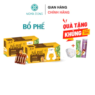 Sirro ho Bổ Phế Nghĩa Dũng (hộp 20 ống) Giúp giảm ho, Bổ phổi